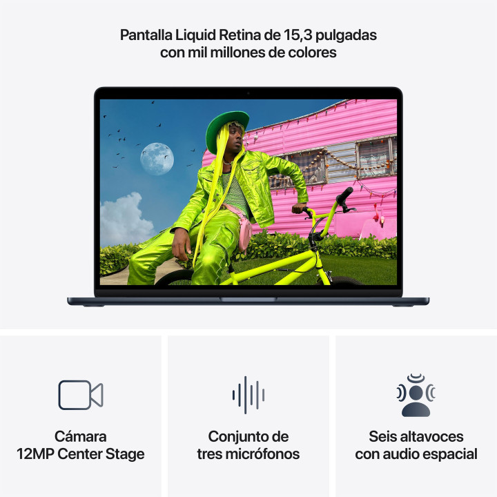 MacBook Air 15 M5 16GB 512GB Medianoche Apple al por mayor en España 📦 