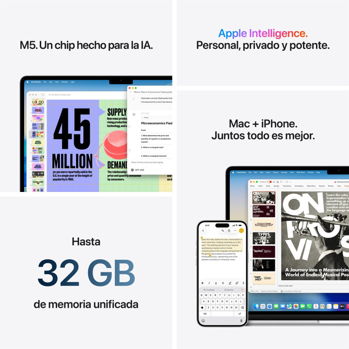 MacBook Air 15 M5 24GB 1TB Azul cielo Apple al por mayor en España 📦 