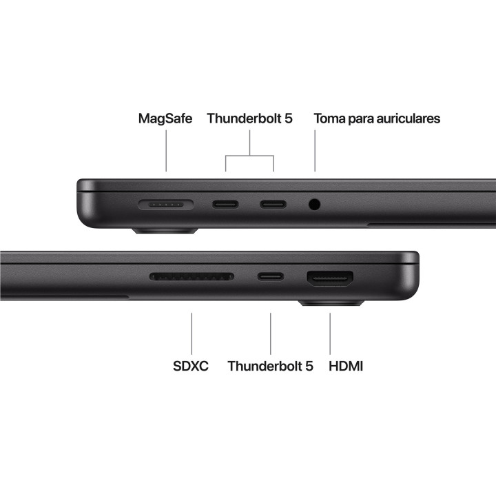 MacBook Pro 14 M5 Pro 24GB 2TB Negro espacial Apple al por mayor en España 📦 
