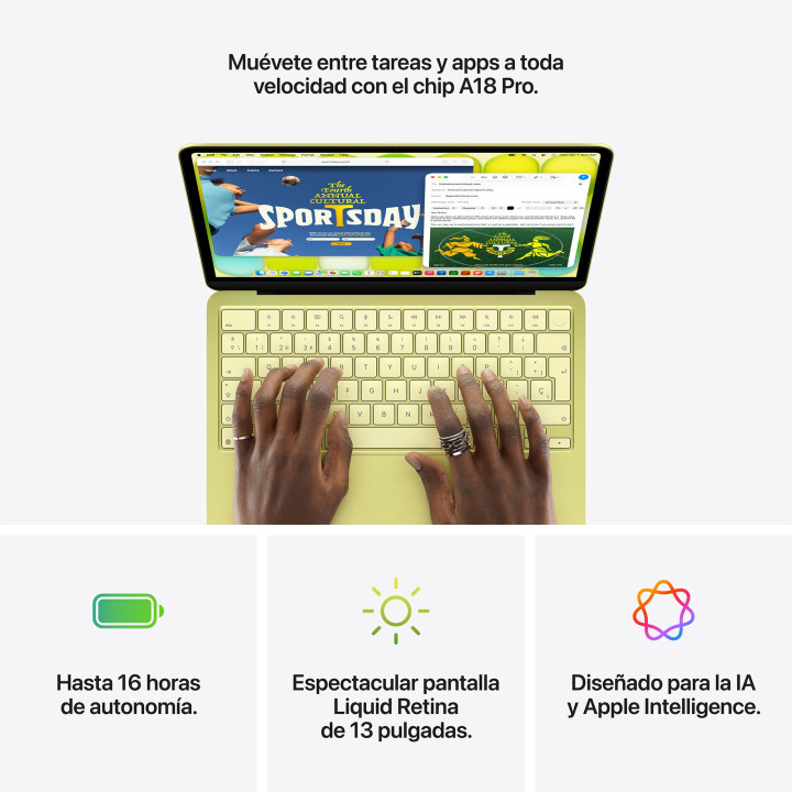 MacBook Neo A18 Pro 8GB 512GB Touch ID Plata Apple al por mayor en España 📦 