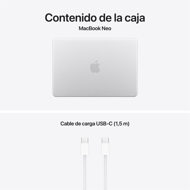 MacBook Neo A18 Pro 8GB 512GB Touch ID Plata Apple al por mayor en España 📦 