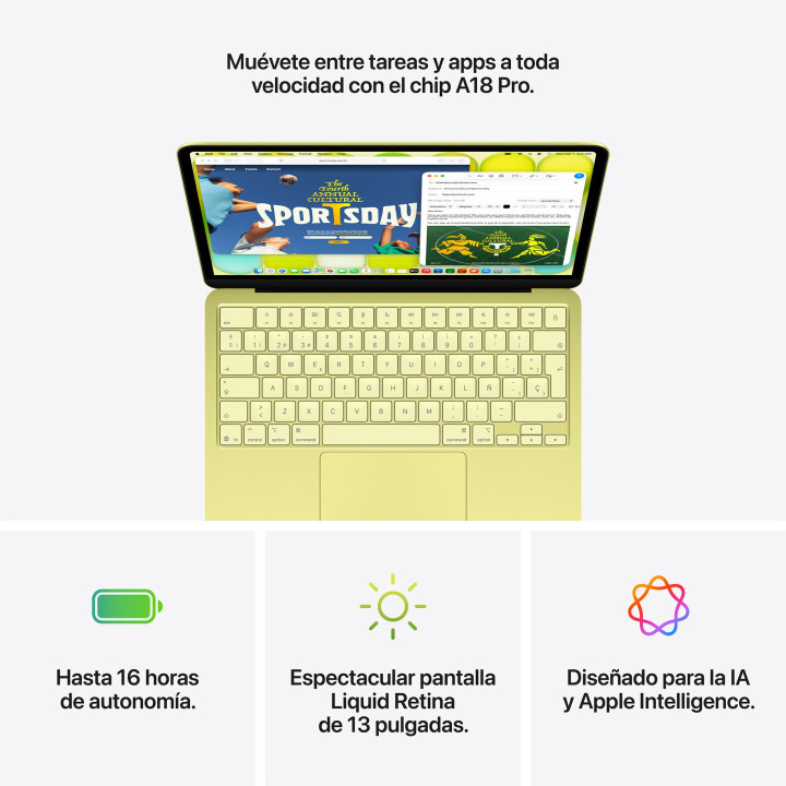 MacBook Neo A18 Pro 8GB 256GB Cítrico Apple al por mayor en España 📦 